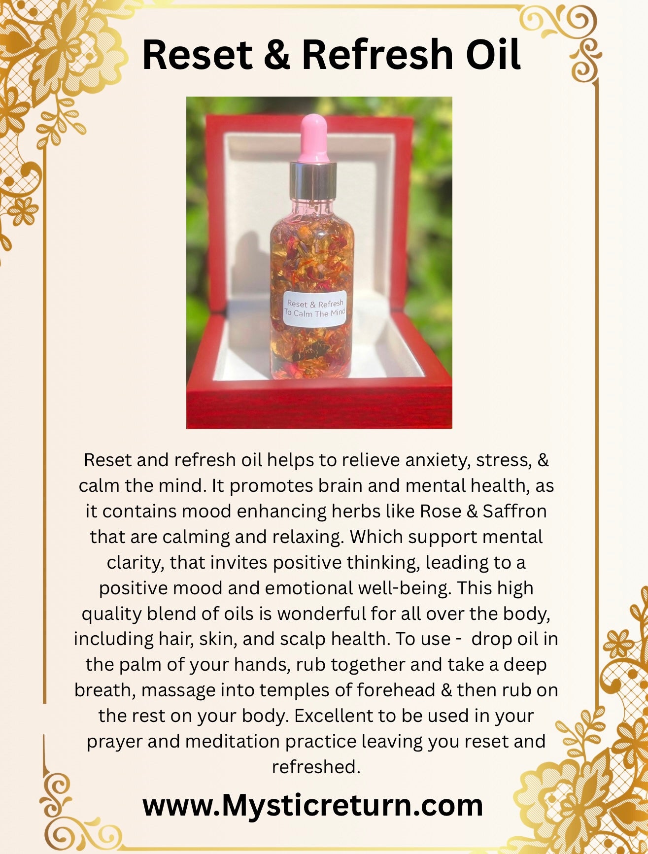 Reset & Refresh oil